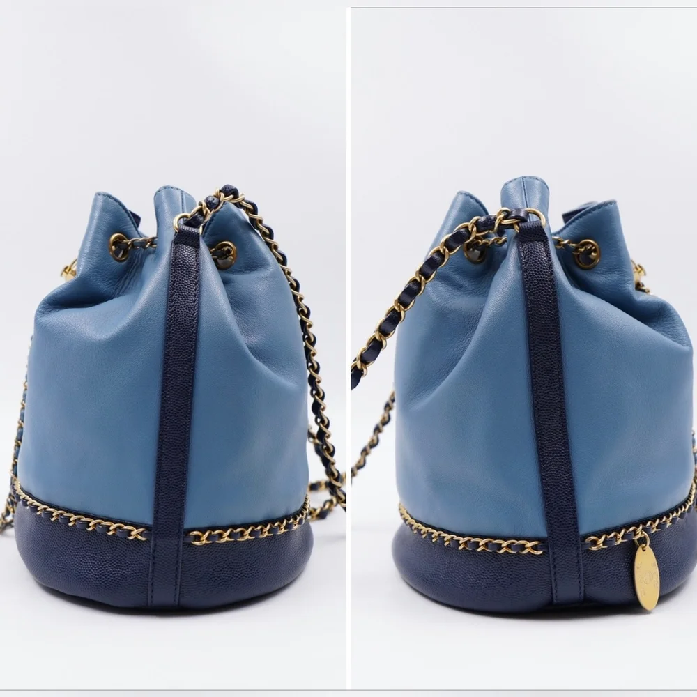 ❌️❌️SOLD ❌️❌️AT38❤️Chanel CC Lovely Chain Bucket Bag - Picture 8 of 16
